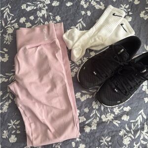 Dfyne Pink Leggings imitation Aliexpress version